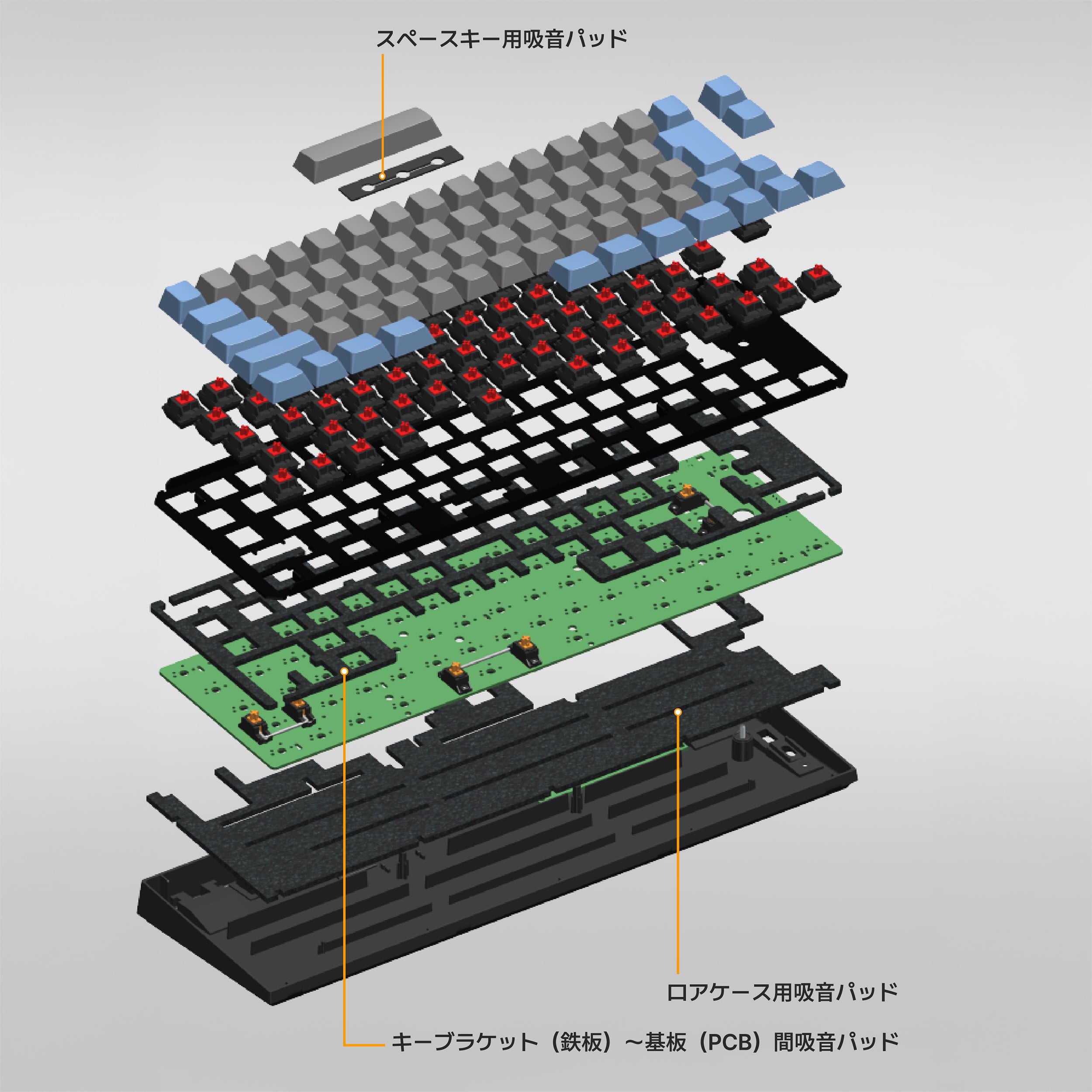 FC660MBT GRAYBLUE 日本語JIS配列(かななし) – LEOPOLDキーボード FC660MBT GRAYBLUE 日本語JIS配列(かななし) – LEOPOLDキーボード